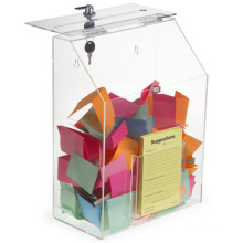 Top Grade Acrylic Donation Box with Lock